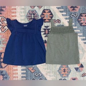 2T Tank Top And Flutter Sleeve Top